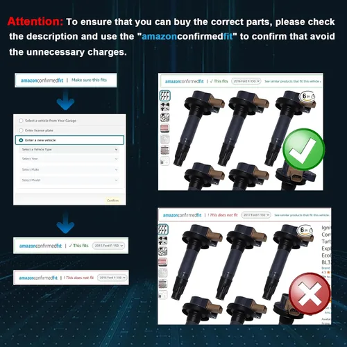 Miniatura 8 de Bobinas de encendido – Paquete de 4 unidades UF652 compatibles con Hyundai & Kia 1.6L 2012-2019 – para Accent, Veloster, Rio & Soul – Reemplaza