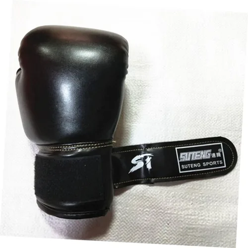 Miniatura 2 de Guantes de boxeo para niños 6oz, guantes de entrenamiento y sparring para niños de color negro, guantes de puño para niños, guantes de boxeo Pu