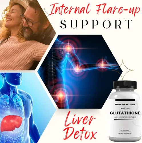 Miniatura 3 de Research Labs Suplemento de glutatión liposomal con Gluta-IV™, absorción mejorada 100x sobre glutatión en polvo. 2 Fer 1 anuncio, 120 cápsulas