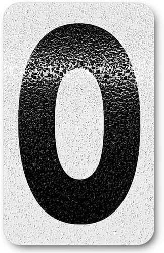 Miniatura 44 de Despegar y pegar individuales, números y letras de aluminio reflectantes, se adhiere al hormigón, madera, metal, azulejos, ladrillo, vidrio