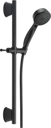 DELTA FAUCET 51549-BL ActivTouch HS 1.75 GPM con barra deslizante 9S ducha de mano, negro mate Mate negro