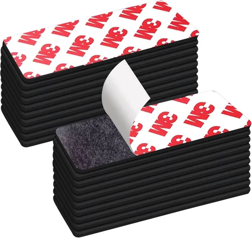 Miniatura 7 de Thaibear Tira magnética, cinta magnética flexible con respaldo adhesivo (paquete de 16, 3 x 1 pulgadas), tiras magnéticas adhesivas fuertes