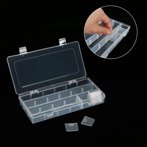 Miniatura 4 de KINJOEK Kit de caja de aparejos de pesca, caja de accesorios de pesca portátil de 4 capas, almacenamiento de aparejos de pesca para agua dulce