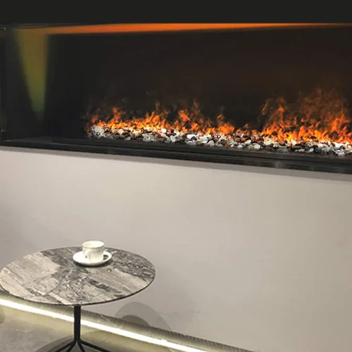 Miniatura 5 de Stanbroil Cuentas de vidrio de fuego mezcladas de 10 libras, gotas de vidrio de fuego de 1/2 pulgada, mezcla de negro ónix, hielo de cristal