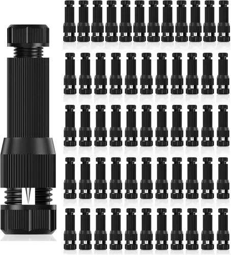 Miniatura 9 de iCreating Paquete de 22 Conectores de Cable de Luz de Paisaje de Repuesto Impermeables de Bajo Voltaje Conectores de Alambre de Calibre 12-20
