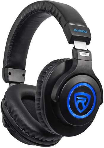 Miniatura 3 de Rockville Auriculares DJ con cable de bobina desmontable, caso+almohadilla extra (DJ1500) Includes Hard Case, Extra Ear Pads, Gold-Plated 1/4