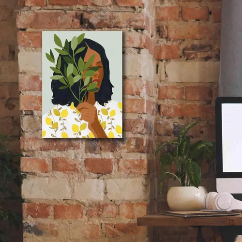Miniatura 5 de Epic Graffiti 'Botany Portrait I' de Victoria Barnes, arte de pared en lienzo Giclée, 12 x 16 pulgadas