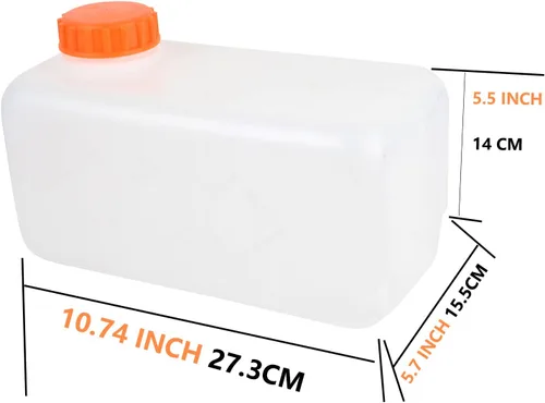 Miniatura 2 de Tanque de combustible de plástico con calentador diésel, tanque de aceite, caja de agua, contenedor (5.5L-1.45Gallones)
