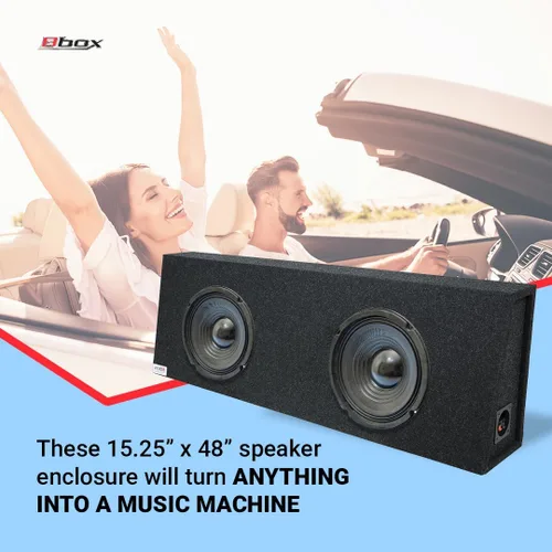 Miniatura 3 de Bbox Caja de subwoofer doble sellada de 12 pulgadas - Cajas y carcasas de subwoofer para automóvil con doble sellado Pro Series - Caja de subwoofer