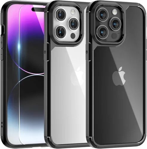 Miniatura 126 de TAURI Funda magnética 2 en 1 transparente para iPhone 14 Pro, compatible con Magsafe [no amarillenta] con protector de pantalla, protección de grado