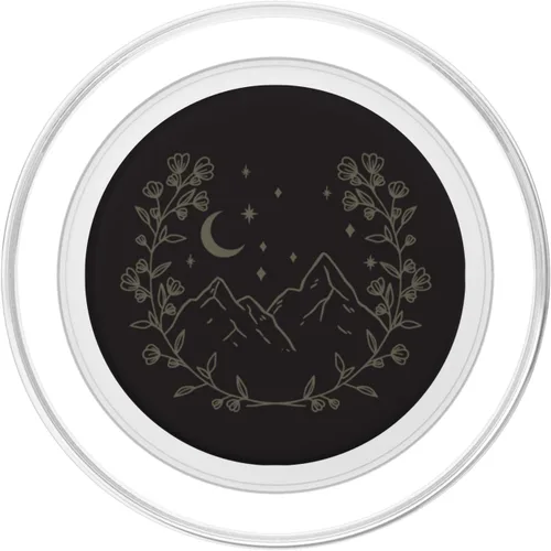Miniatura 2 de Verde oliva - PopSockets MagSafe PopGrip floral bohemio con diseño de luna y montaña para iPhone