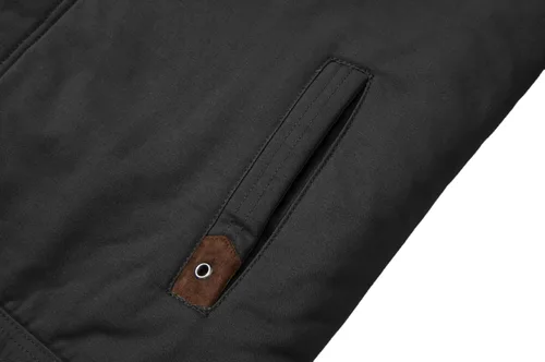 Miniatura 6 de CRYSULLY Chaqueta tipo cargo de invierno para hombre, con cuello de piel, forro polar, abrigo militar de algodón cálido