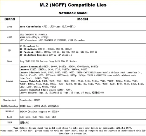 Miniatura 7 de KingSpec NT Series M.2 2242 SSD SATA de 128 GB - No compatible con NVMe Socket, unidad interna de estado sólido Sata 3 de 6 Gb/s, para Ultrabook