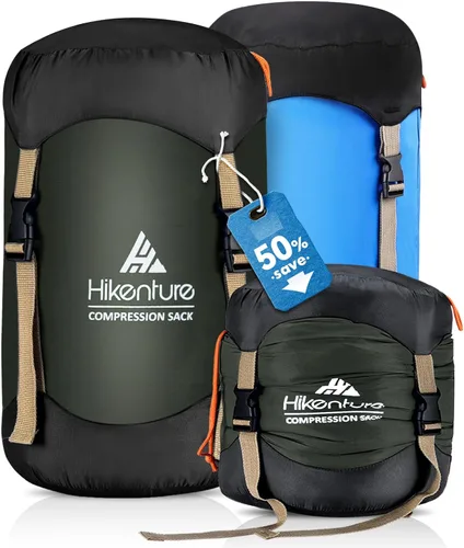 Miniatura 8 de Hikenture Saco de compresión para saco de dormir, saco de cosas mejorado de nylon resistente a desgarros, saco de compresión de 10L/14L/20L/30L