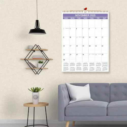 Miniatura 6 de Calendario 2026 – Calendario de pared 2026 de abril de 2026 a diciembre de 2026, calendario 2026 con papel grueso para planificación y organización