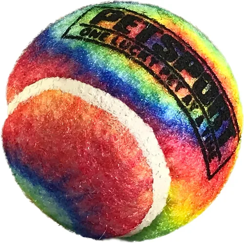 Miniatura 3 de PetSport Pelota de tenis chirriante para perros Paquete de 3 pelotas pequeñas (1.8 pulgadas) seguras para mascotas y bolas de goma extra gruesas