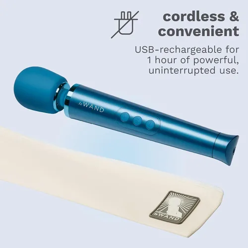 Miniatura 6 de Le Wand - Masajeador personal pequeño para mujeres y hombres - Masajeador de varita vibratoria con 10 velocidades ruidosas y 6 patrones de vibración