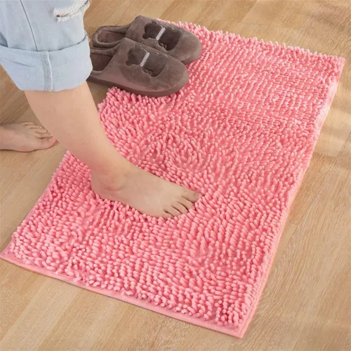 Miniatura 17 de Reyox Tapete de baño de felpilla gruesa, suave, duradero, absorbente de agua, de secado rápido, antideslizante, para cocina, baño, dormitorio, Café