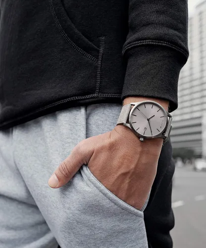 Miniatura 5 de MVMT D-MM01-GRGR Reloj de cuarzo para hombre con correa de piel de becerro