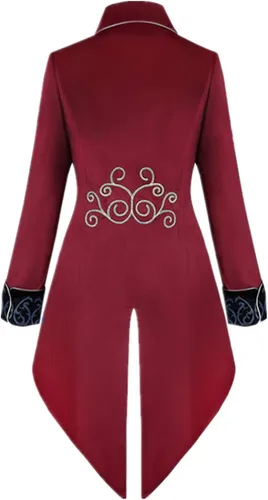 Miniatura 2 de Cuslinya Men's Steampunk Victorian Jacket Vintage Tailcoat Gothic Costume