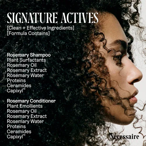 Miniatura 7 de Nécessaire Rosemary Hair Duo Conjunto de champú y acondicionador de romero fortalecedor multiproteína para cabello adelgazante. Para mujeres +