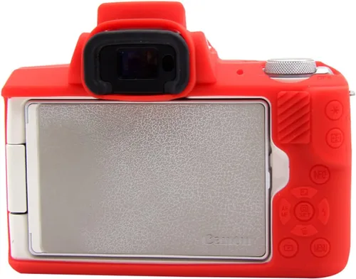 Miniatura 3 de Rieibi Funda de silicona para Canon M50 M50 Mark II, funda protectora de silicona suave para cámara digital Canon EOS M50 EOS M50 II Rojo
