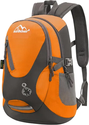 Miniatura 9 de sunhiker Pequeña mochila de senderismo para mujeres y hombres, 20L, ligera, mochila de viaje, mochila casual para ciclismo, acampar al aire libre