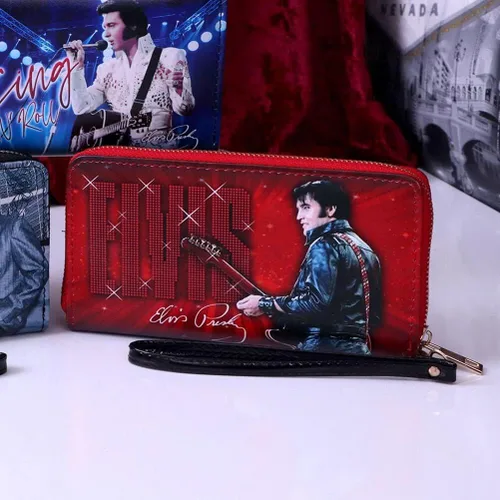 Miniatura 7 de Nemesis Now Elvis 68 Performance Red - Bolso para mujer, 7.5 in