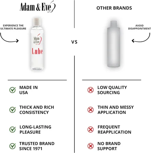 Miniatura 4 de Adam & Eve Lubricante a base de agua, lubricante personal, lubricante de larga duración no pegajoso y sin manchas para hombres, regalos para mujeres