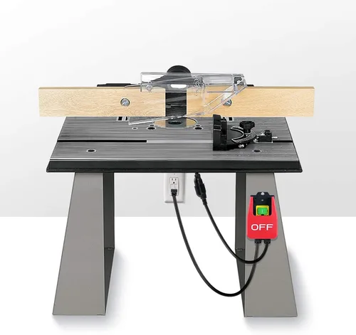 Miniatura 7 de Interruptor monofásico de encendido/apagado de 110 V, interruptor de mesa Ortis Router con señal de parada grande, fácil contacto para apagado