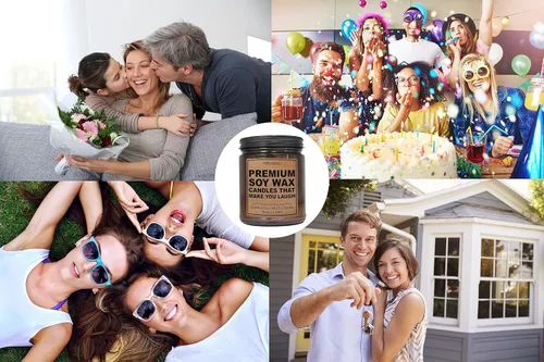 Miniatura 5 de Velas divertidas para regalo de despedida de colega para mujeres, hombres - “¡Felicidades! Lo lograste” – Aroma a lavanda y vainilla, vela de tarro