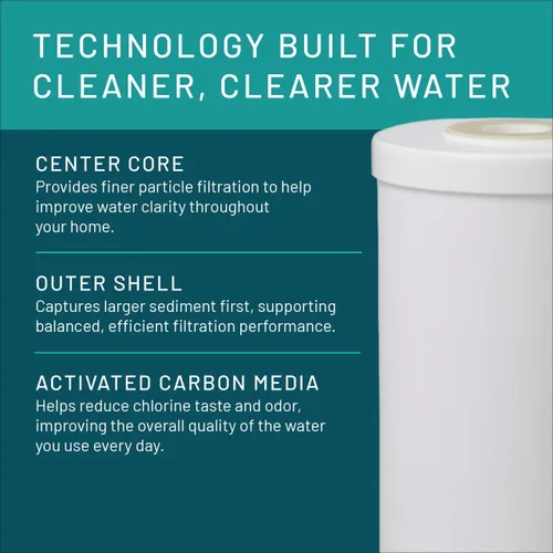 Miniatura 4 de 3M Aqua-Pure Cartucho de reemplazo de filtro de agua de sumidero grande para toda la casa AP817-2, 5602721