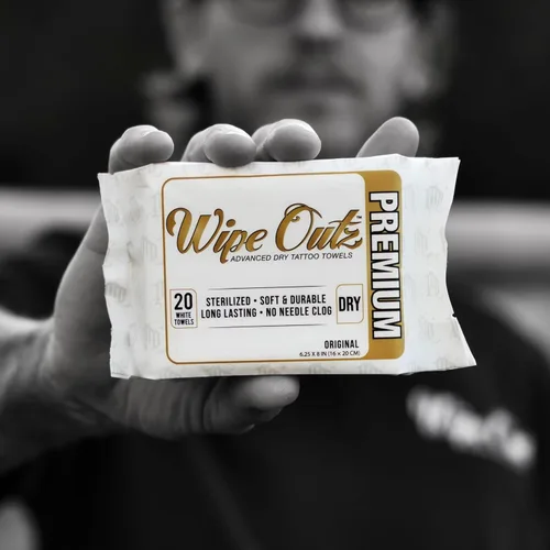 Miniatura 4 de Wipe Outz Toallas blancas para tatuajes – Toallitas secas de alta calidad para tatuajes y cuidados posteriores de PMU – Toallitas suaves y Blanco