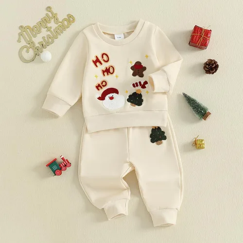 Miniatura 168 de Conjunto de camisa larga y divertida para bebé niño y niña, ropa de primera Navidad, 6, 12, 18, 24 meses, 2T