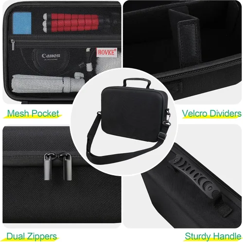 Miniatura 5 de BOVKE Funda de transporte para cámaras Canon EOS Rebel T7 / R50 / R6 Mark II / R100, estuche de almacenamiento para cámaras Canon, Sony, Nikon DSLR