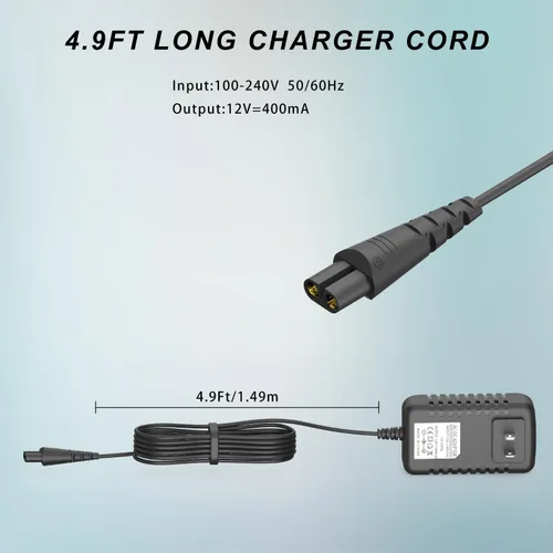 Miniatura 3 de Cargador de repuesto para afeitadora Remington F5-5800 F7800 F5800 F5790 F4790 R5150 R6130 R-6150 MS2-390 MS3-2700 MS680 R9100 5V Trimmer cable
