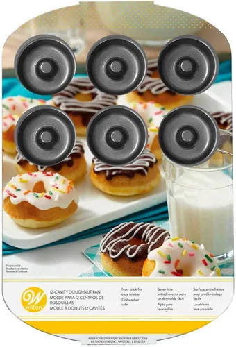 Miniatura 6 de Molde antiadherente Wilton para donas, Negro