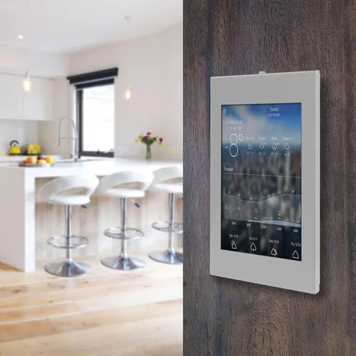 Miniatura 9 de Mount-It! Soporte de pared antirrobo para tablet, soporte de perfil bajo con candado de acero seguro, soporte de tablet con candado para iPad Blanco