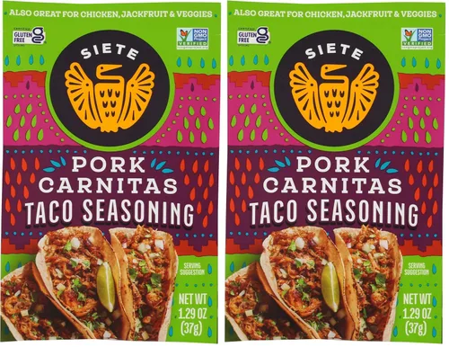 Miniatura 10 de Condimento Siete Suave para taco Paleo, sin conservadores, aprobado para dieta Whole 30 (paquete de 1).