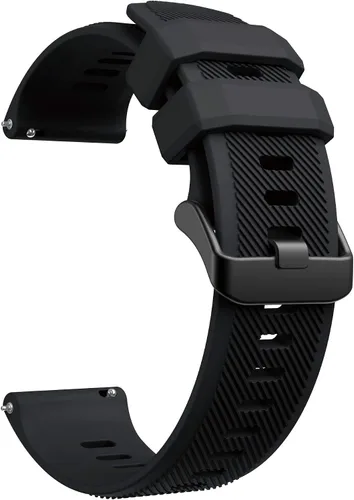 Miniatura 3 de Senter Correa de repuesto deportiva de silicona suave de 0.866 in compatible con Garmin Forerunner 745, Amazfit GTR 3, Realme Watch 2, Xiaomi Haylou