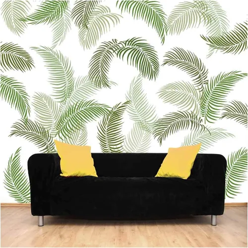 Palm Fronds Kit de 3 piezas de patrón de pared - Plantillas de pared para pintar patrones grandes - Prueba las plantillas en lugar de papel tapiz -