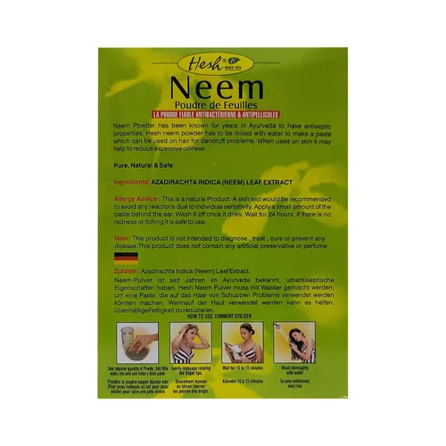 Miniatura 4 de Hesh Polvo de hojas de neem (50G)