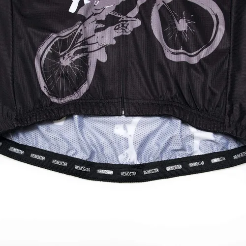 Miniatura 6 de Weimostar Camiseta de ciclismo de manga corta para hombre, bolsillos