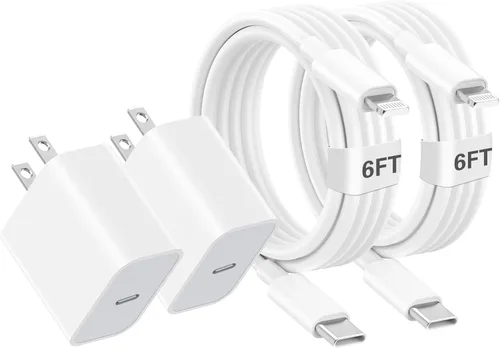 Miniatura 11 de Carga rápida para iPhone 17 y 16, paquete de 20 W, bloque de carga USB C de Apple con cable de carga USB C a C de 6 pies para iPhone 17 Pro max/17