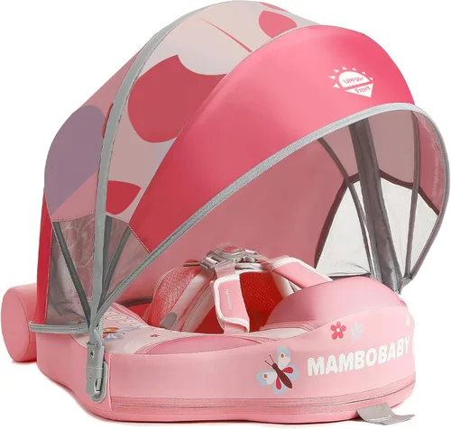 Mambobaby Flotador para añadir cola sin volteo, flotador de natación para bebé, flotador de espuma de perlas, flotadores de agua sólida, entrenador