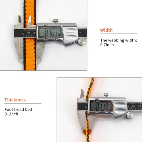 Miniatura 4 de NewDoar 16mm Cuerda de Escalada Certificada UIAA CE, 23KN Certificada EN566, Cordón Utilitario para Escalada en Roca, Creación de Sistemas de Naranja