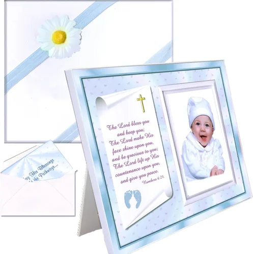 Miniatura 10 de Marco de fotos Irish Baby Blessing – Regalo tradicional de bendición cristiana de abuelos – con capacidad para fotos de 3.5 x 5 pulgadas Bendición