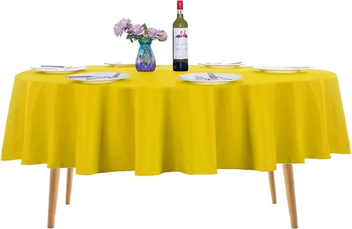 Miniatura 58 de Ascoza Paquete de 2 manteles rectangulares blancos de 60 x 84 pulgadas, tela de poliéster de 4 pies, para bodas, banquetes, restaurantes y fiestas