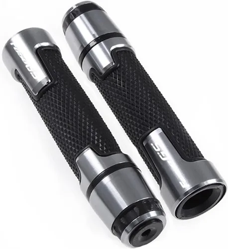 Miniatura 8 de Motocicleta para BMW F650GS F 650 GS motocicleta 7/8" 0.866 in CNC goma aluminio manillar puños extremos mango tapas (color : negro)