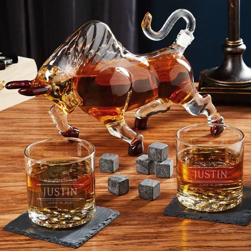 Miniatura 11 de El Matador - Decantadores con vasos Buckman (diseño Oakhill, cuatro vasos)